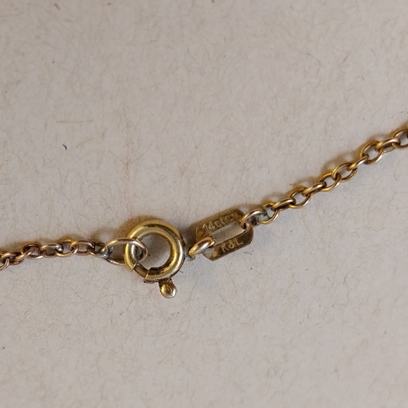 Gold Filled and Purple Pendant Necklace - Picture 3 of 16